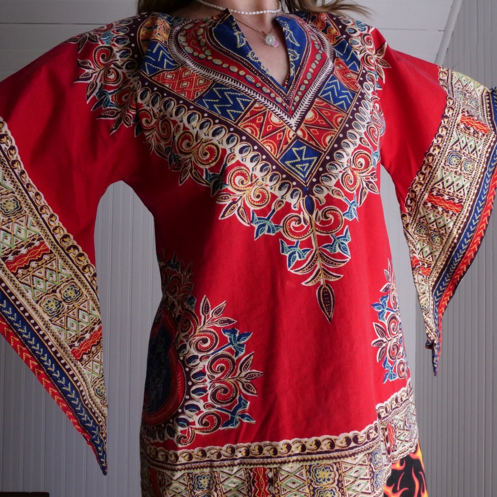 Great vintage 70s Iram Pakistani dashiki shirt